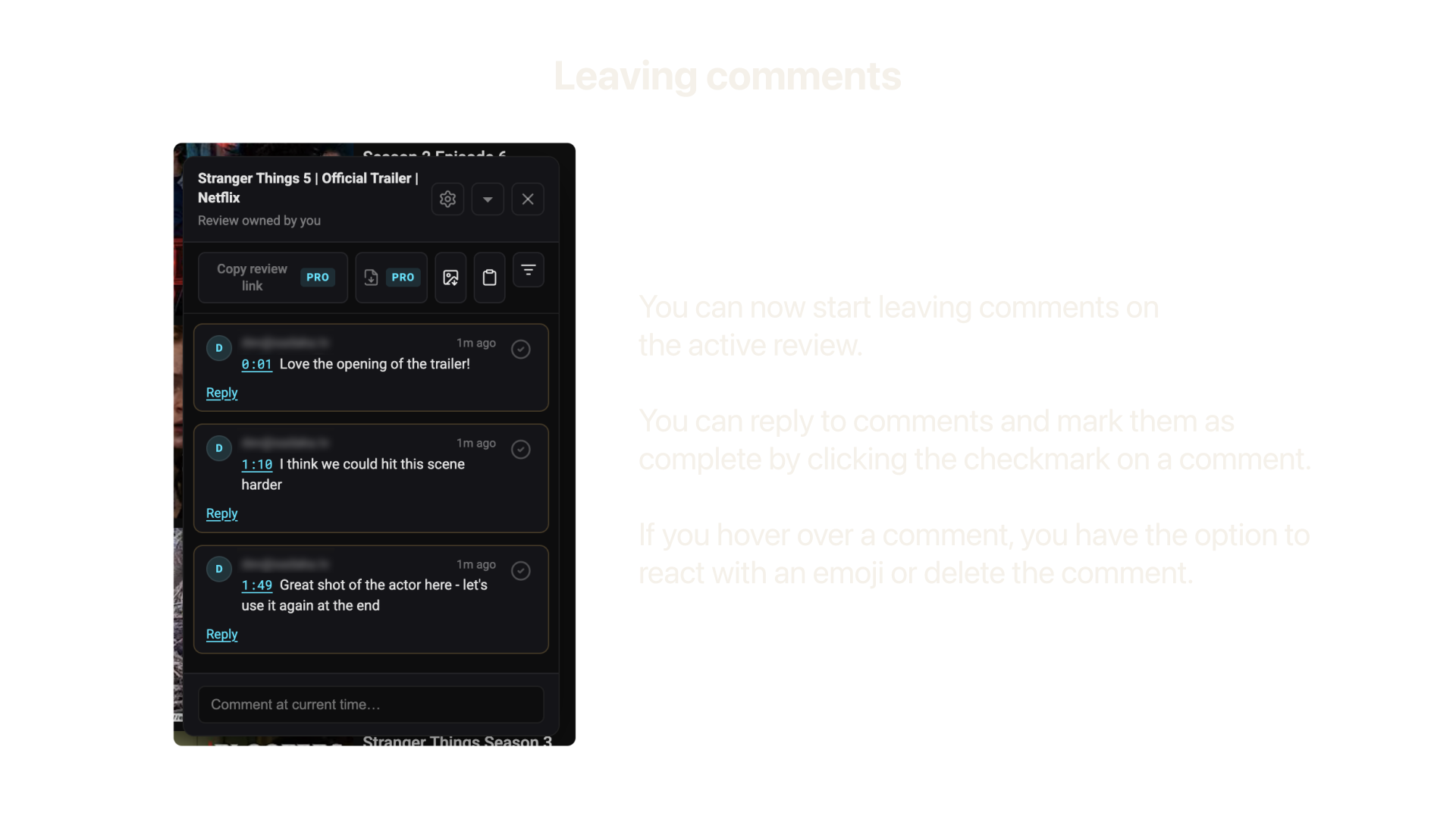 Step 5 — Leaving comments